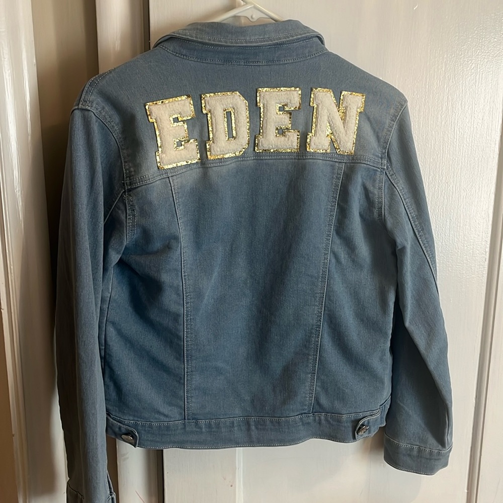 Customized Jean Jacket Eden girls size 12-14 from Judith March